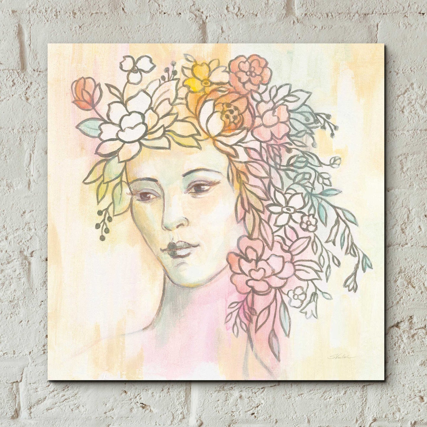 Epic Art 'Primavera' by Silvia Vassileva, Acrylic Glass Wall Art,12x12