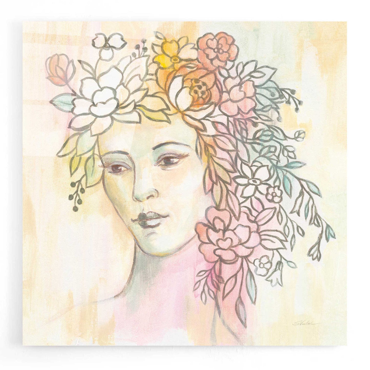 Epic Art 'Primavera' by Silvia Vassileva, Acrylic Glass Wall Art,12x12