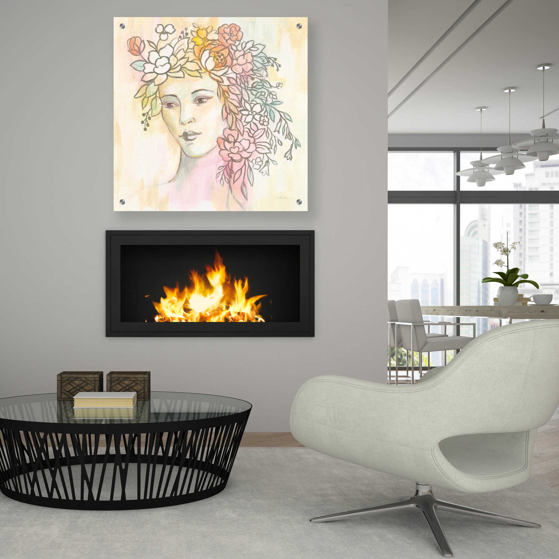 Epic Art 'Primavera' by Silvia Vassileva, Acrylic Glass Wall Art,36x36