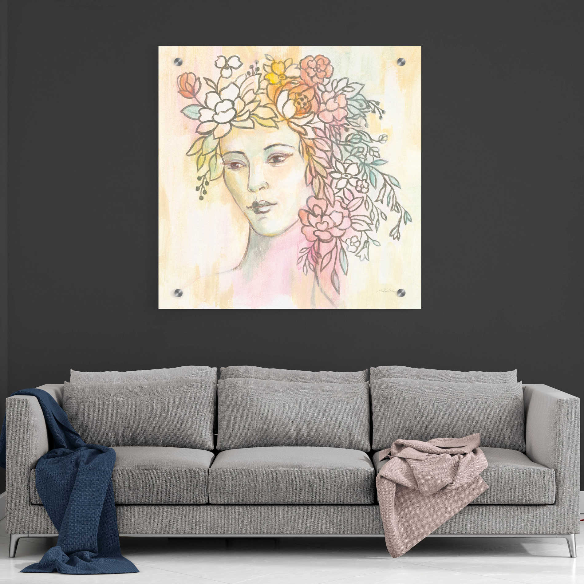 Epic Art 'Primavera' by Silvia Vassileva, Acrylic Glass Wall Art,36x36