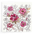 Epic Art 'Magenta Flower Lace I' by Silvia Vassileva, Acrylic Glass Wall Art