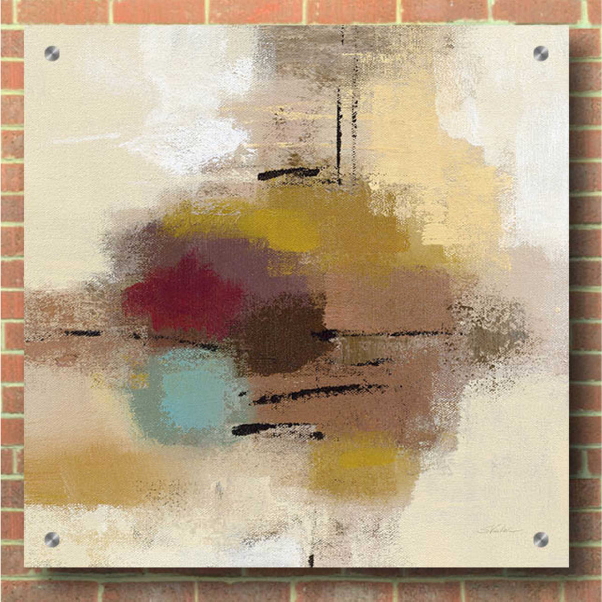 Epic Art 'Morello Cherry Abstract I' by Silvia Vassileva, Acrylic Glass Wall Art,36x36