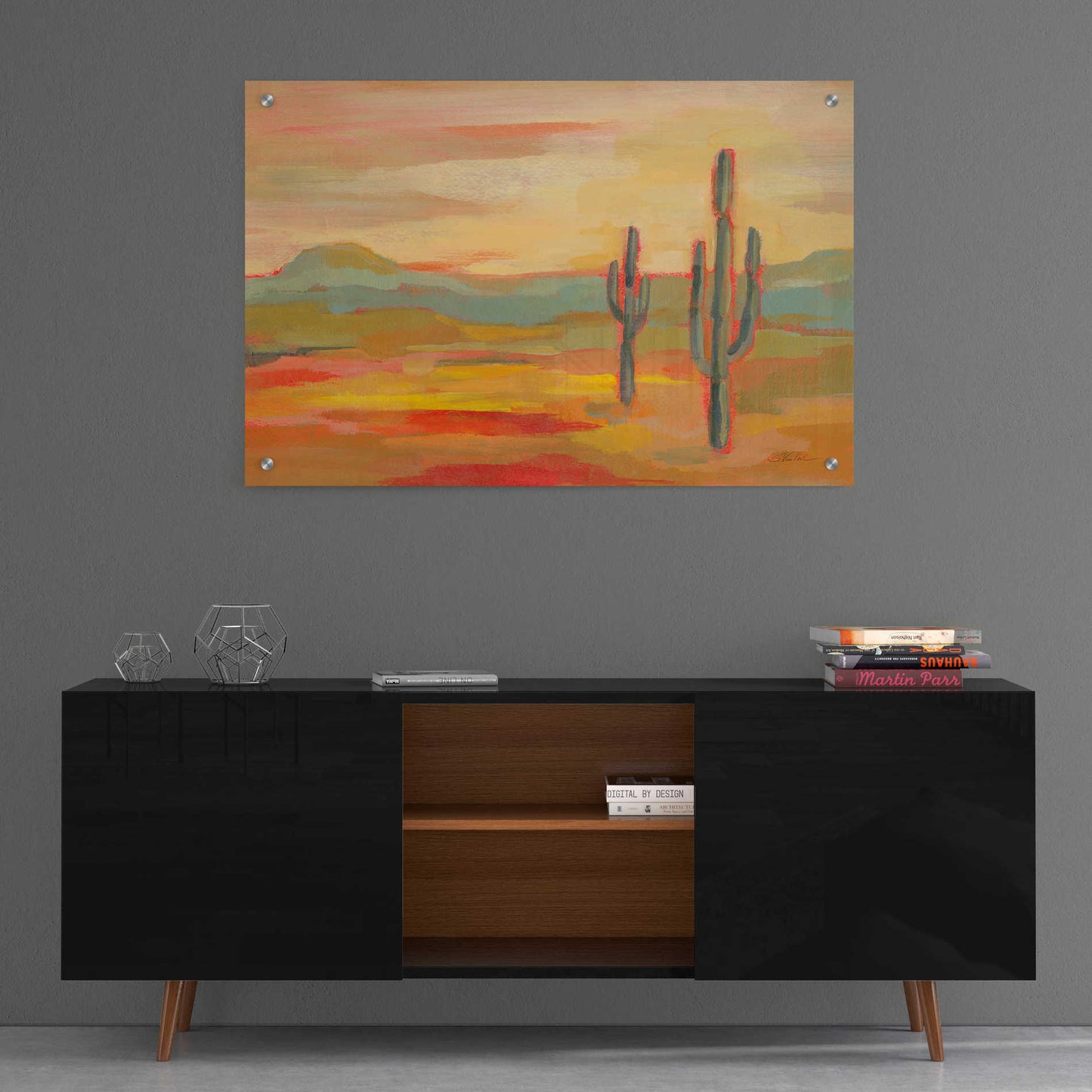 Epic Art 'Desert Saguaro' by Silvia Vassileva, Acrylic Glass Wall Art,36x24