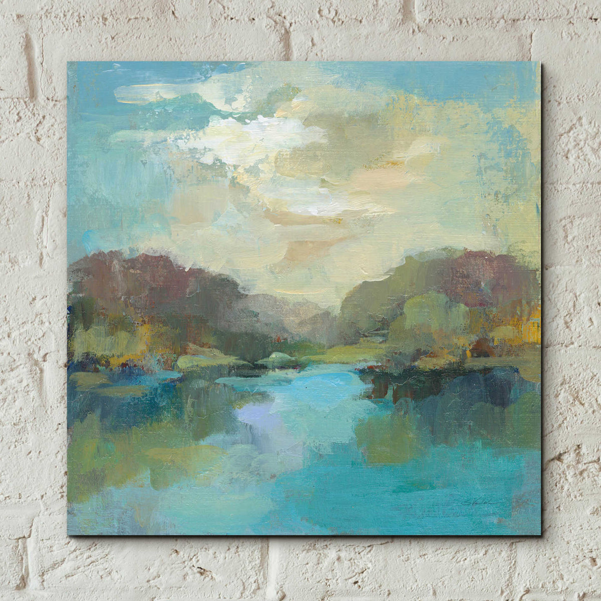 Epic Art 'Mini Landscape' by Silvia Vassileva, Acrylic Glass Wall Art,12x12