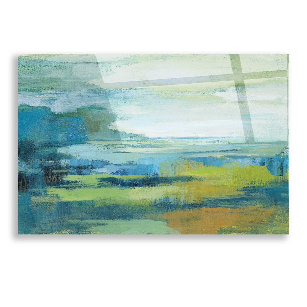 Epic Art 'Early Spring Lake' by Silvia Vassileva, Acrylic Glass Wall Art