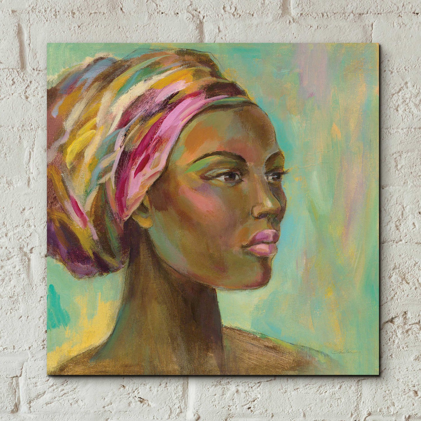 Epic Art 'African Woman I' by Silvia Vassileva, Acrylic Glass Wall Art,12x12