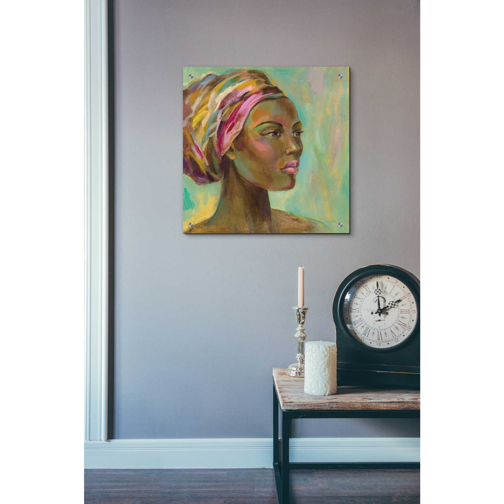 Epic Art 'African Woman I' by Silvia Vassileva, Acrylic Glass Wall Art,24x24