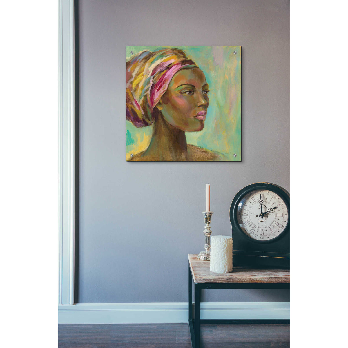 Epic Art 'African Woman I' by Silvia Vassileva, Acrylic Glass Wall Art,24x24