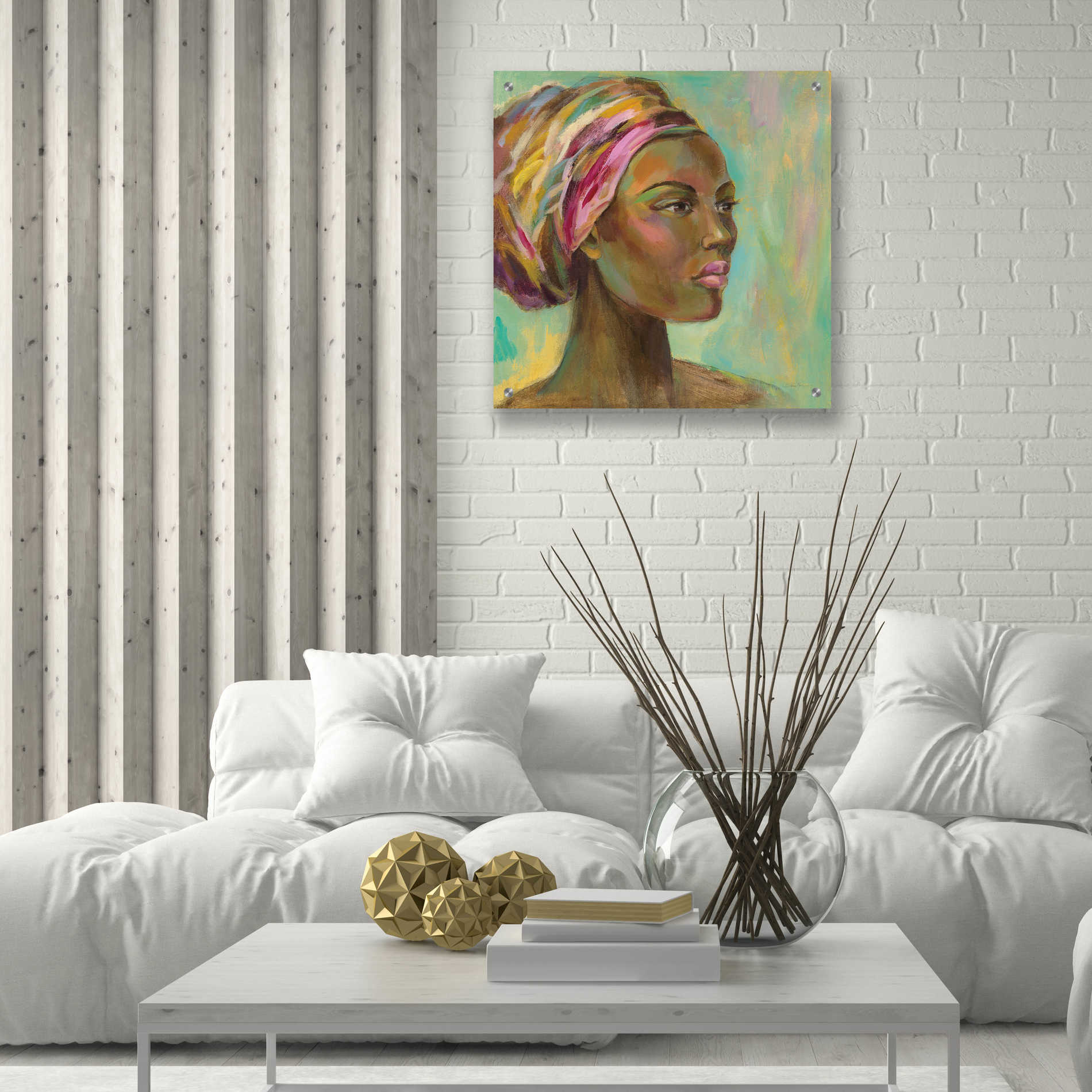 Epic Art 'African Woman I' by Silvia Vassileva, Acrylic Glass Wall Art,24x24