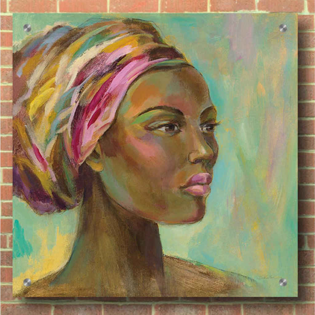 Epic Art 'African Woman I' by Silvia Vassileva, Acrylic Glass Wall Art,36x36