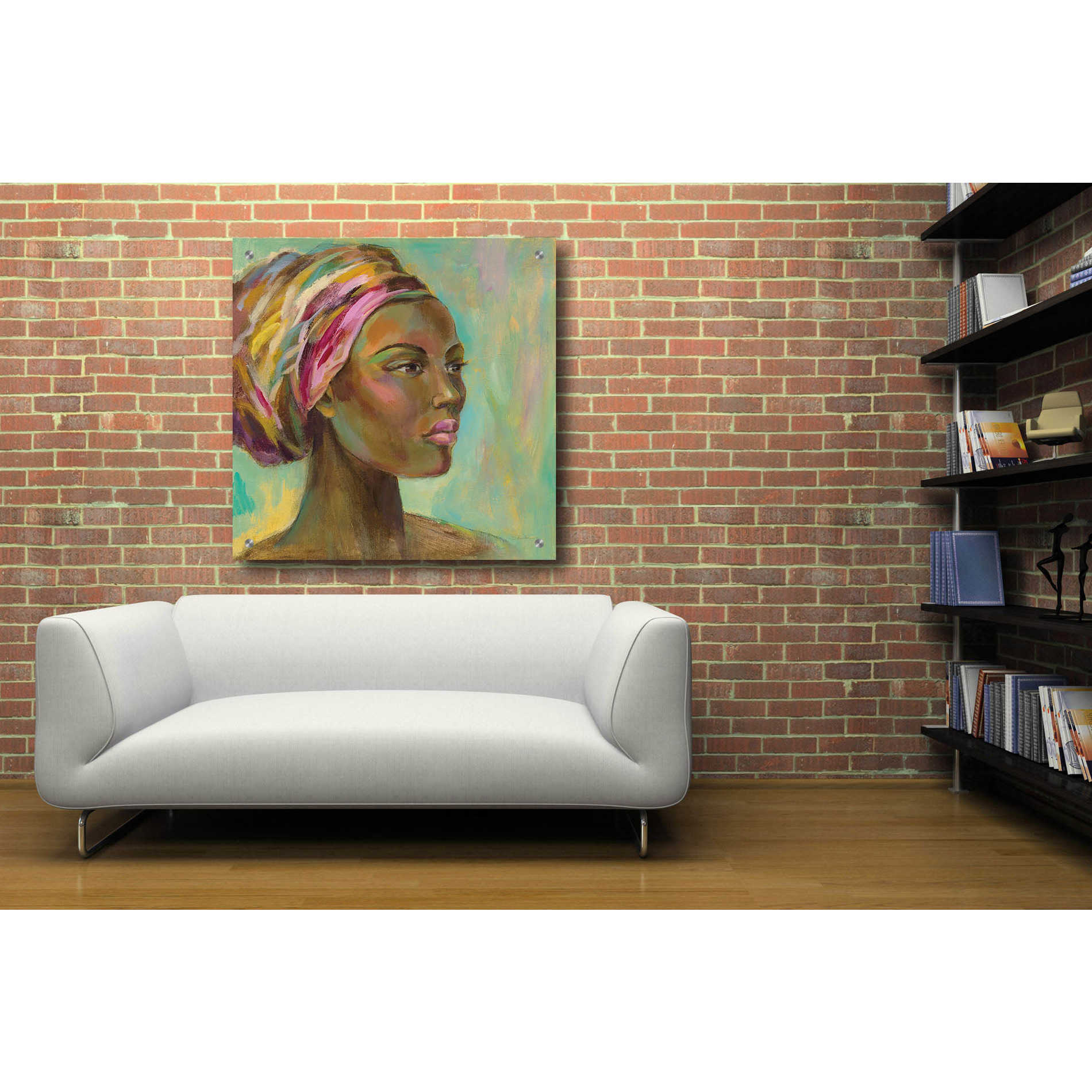 Epic Art 'African Woman I' by Silvia Vassileva, Acrylic Glass Wall Art,36x36