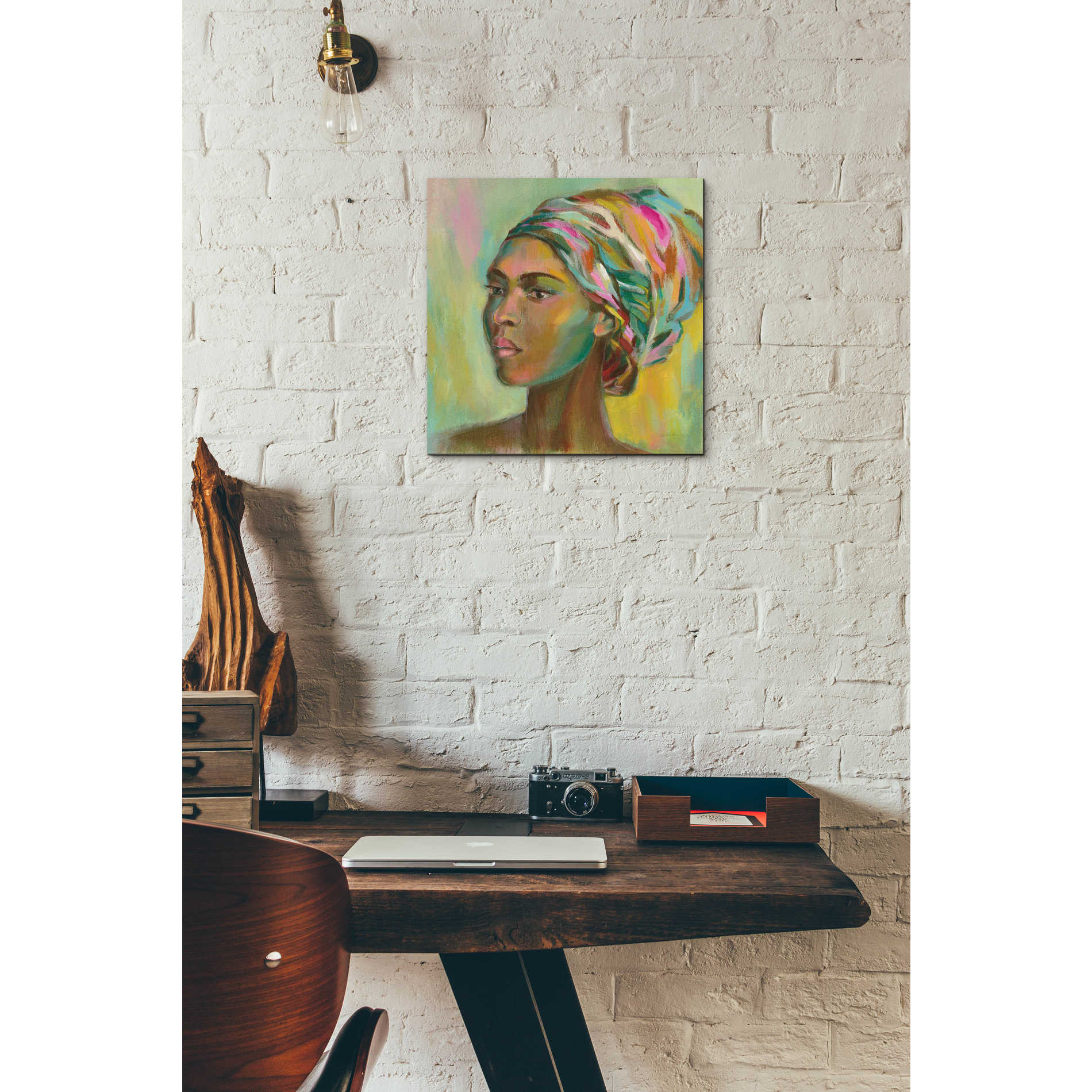 Epic Art 'African Woman II' by Silvia Vassileva, Acrylic Glass Wall Art,12x12