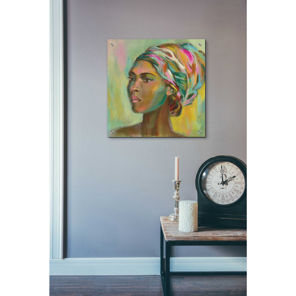 Epic Art 'African Woman II' by Silvia Vassileva, Acrylic Glass Wall Art,24x24