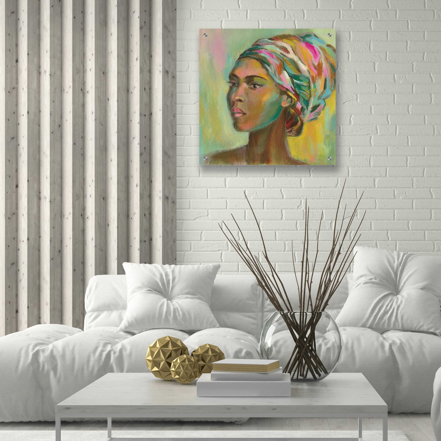 Epic Art 'African Woman II' by Silvia Vassileva, Acrylic Glass Wall Art,24x24