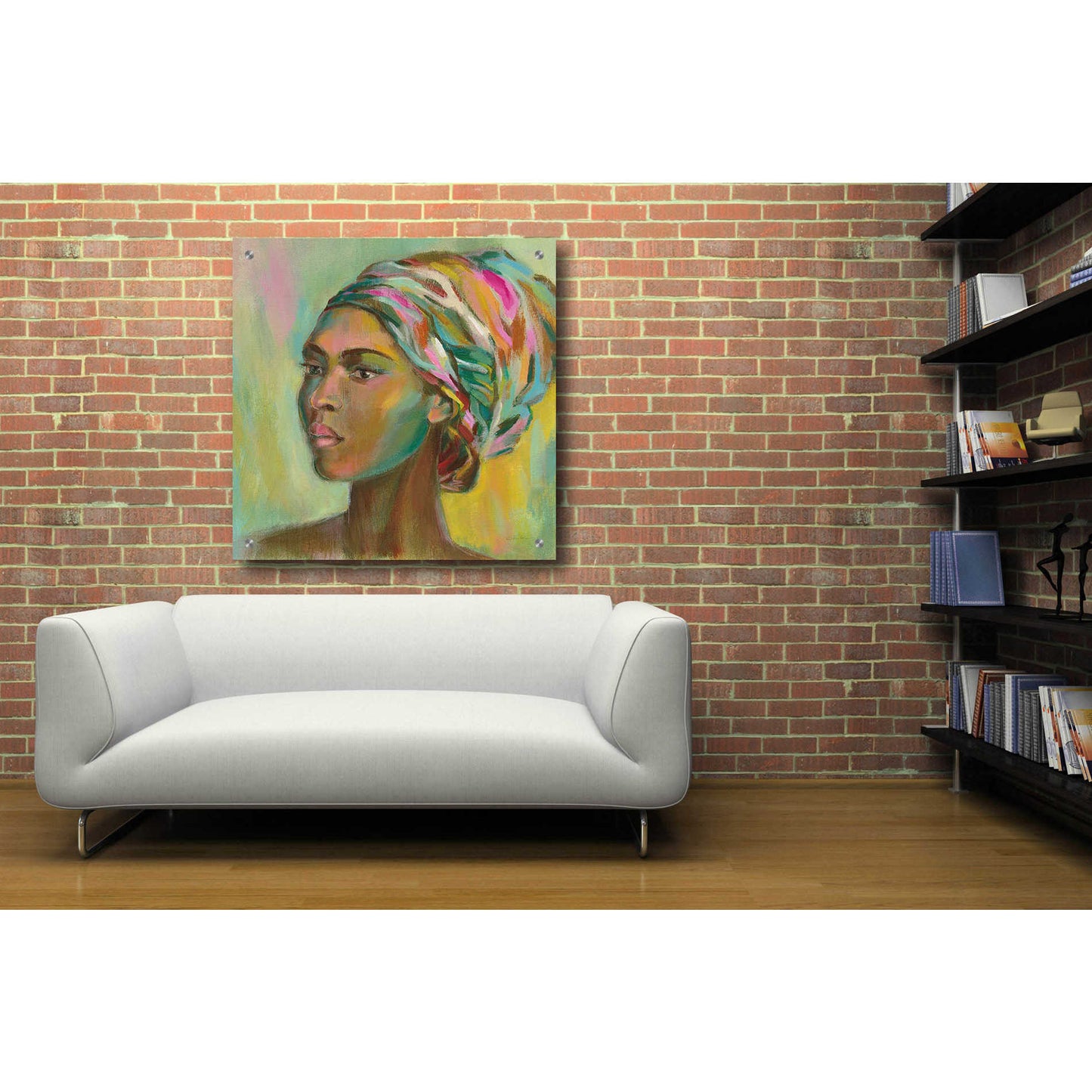 Epic Art 'African Woman II' by Silvia Vassileva, Acrylic Glass Wall Art,36x36