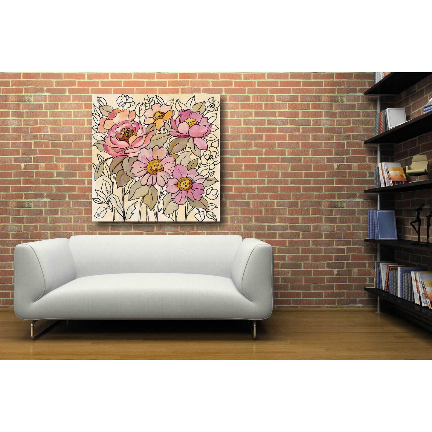 Epic Art 'Spring Lace Floral I' by Silvia Vassileva, Acrylic Glass Wall Art,36x36