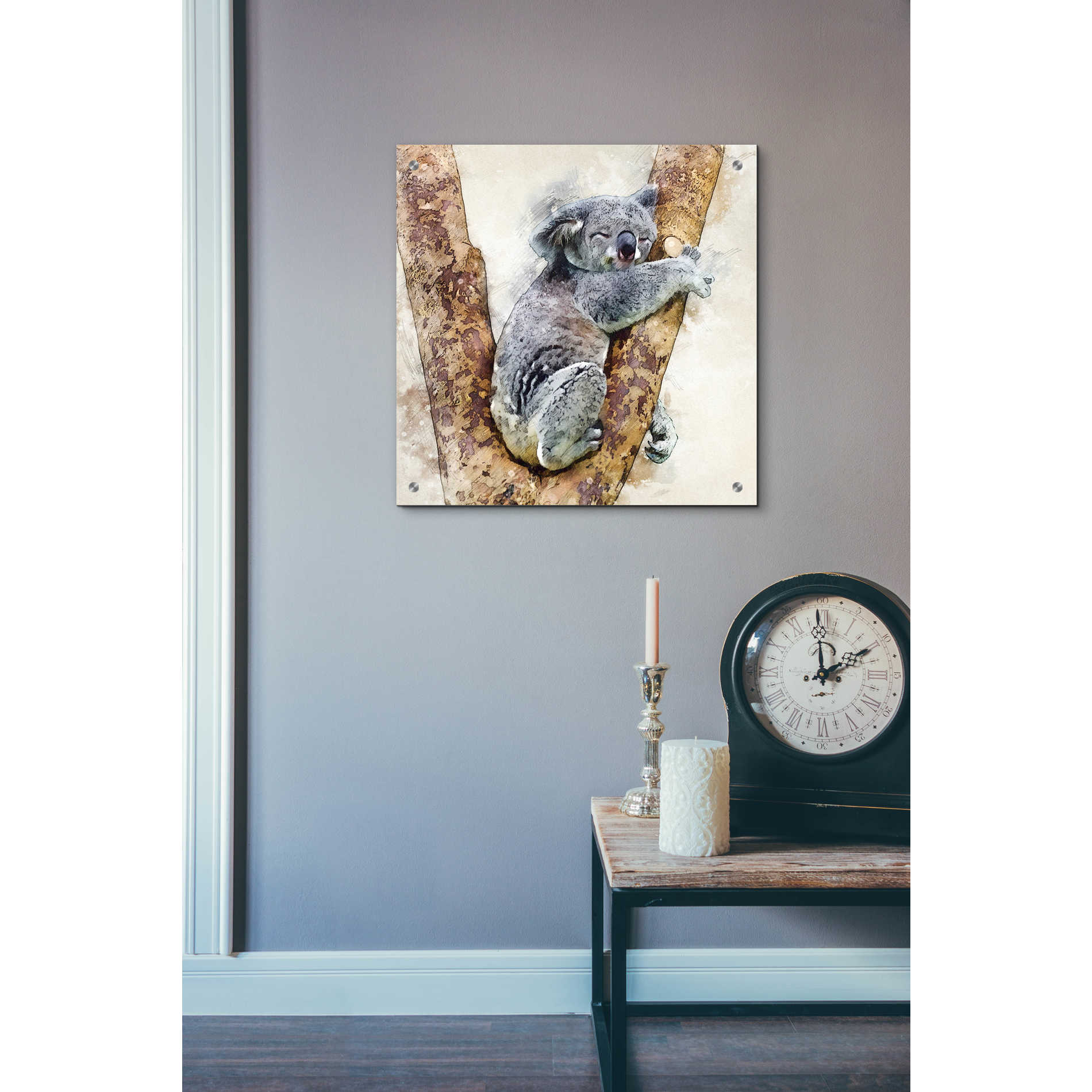 Epic Art 'Koala 4' by Kim Curinga, Acrylic Glass Wall Art,24x24