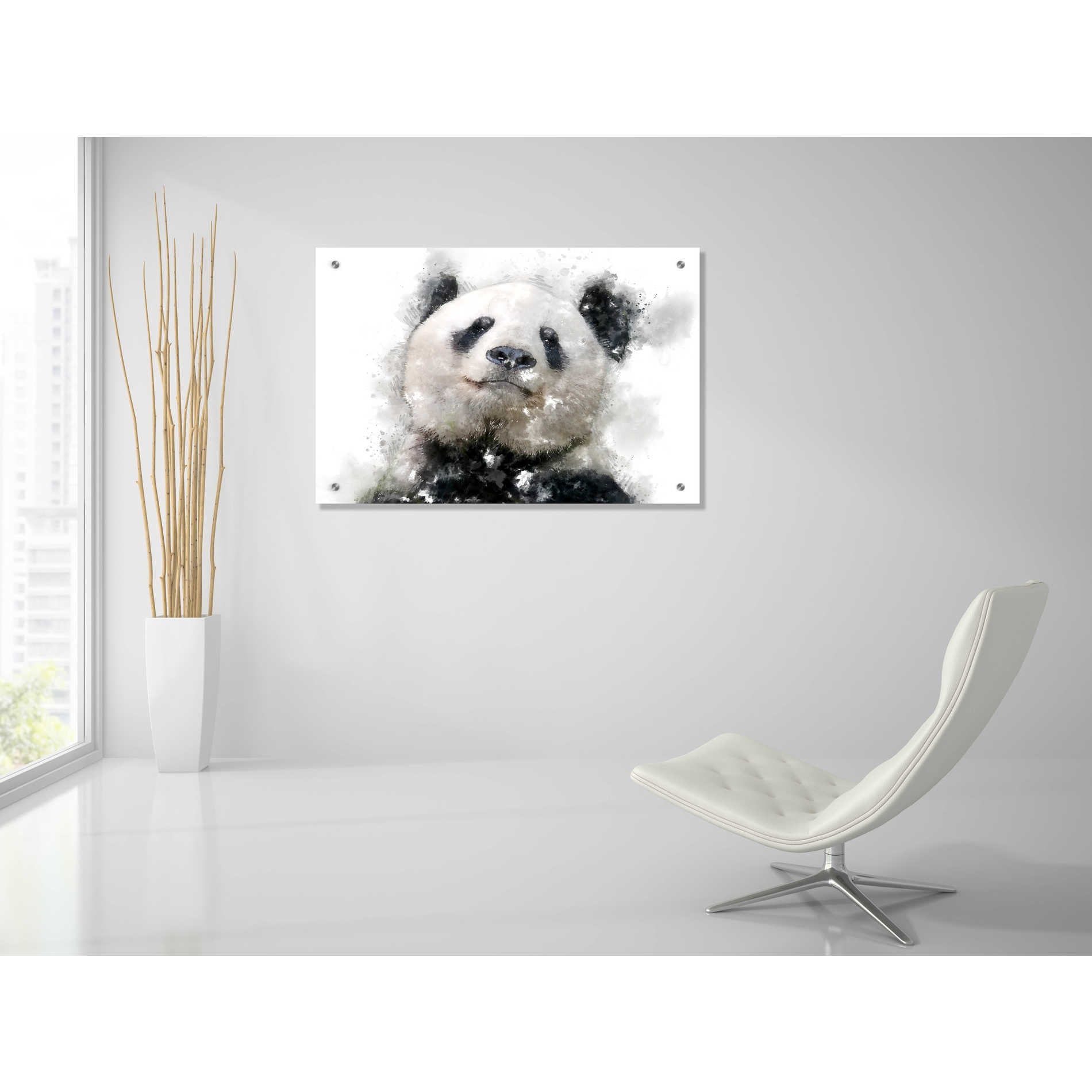 Epic Art 'Panda Love' by Kim Curinga, Acrylic Glass Wall Art,36x24