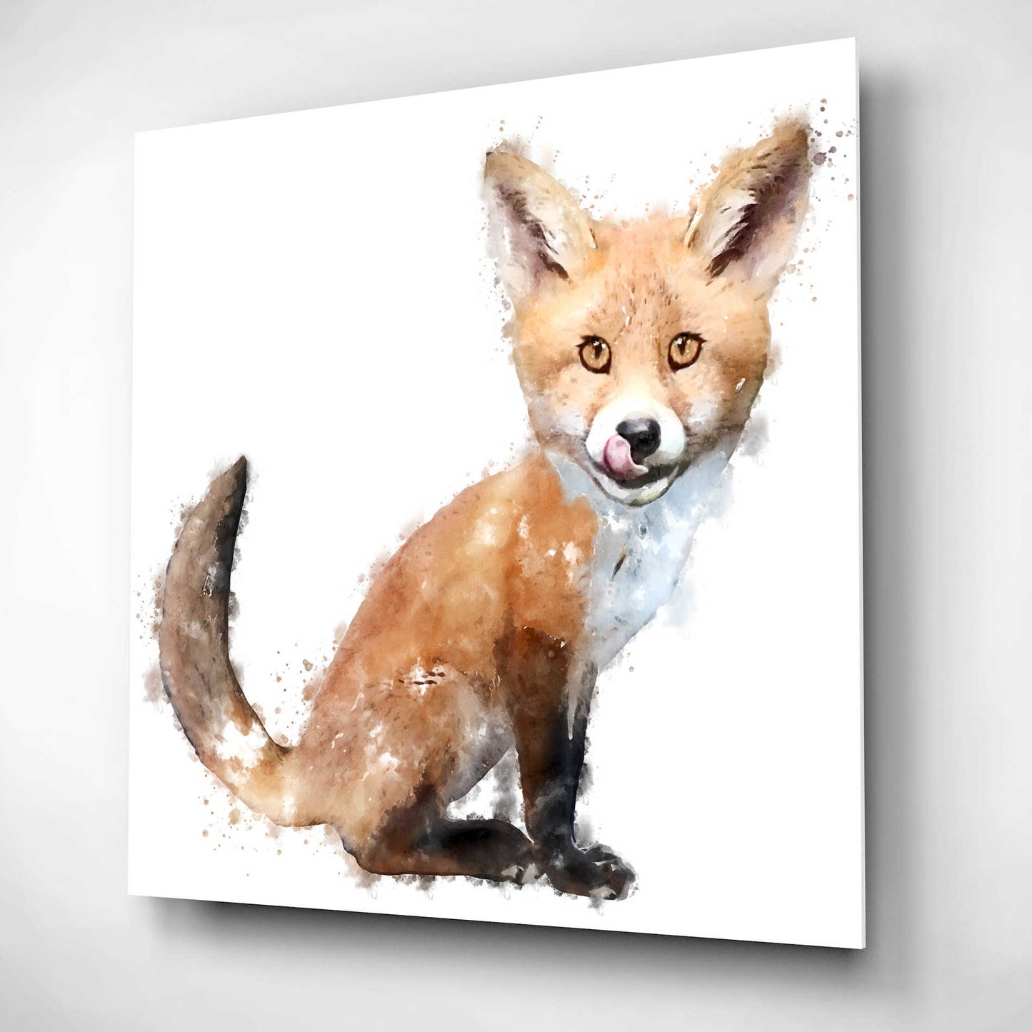 Epic Art 'Foxy Good' by Kim Curinga, Acrylic Glass Wall Art,12x12