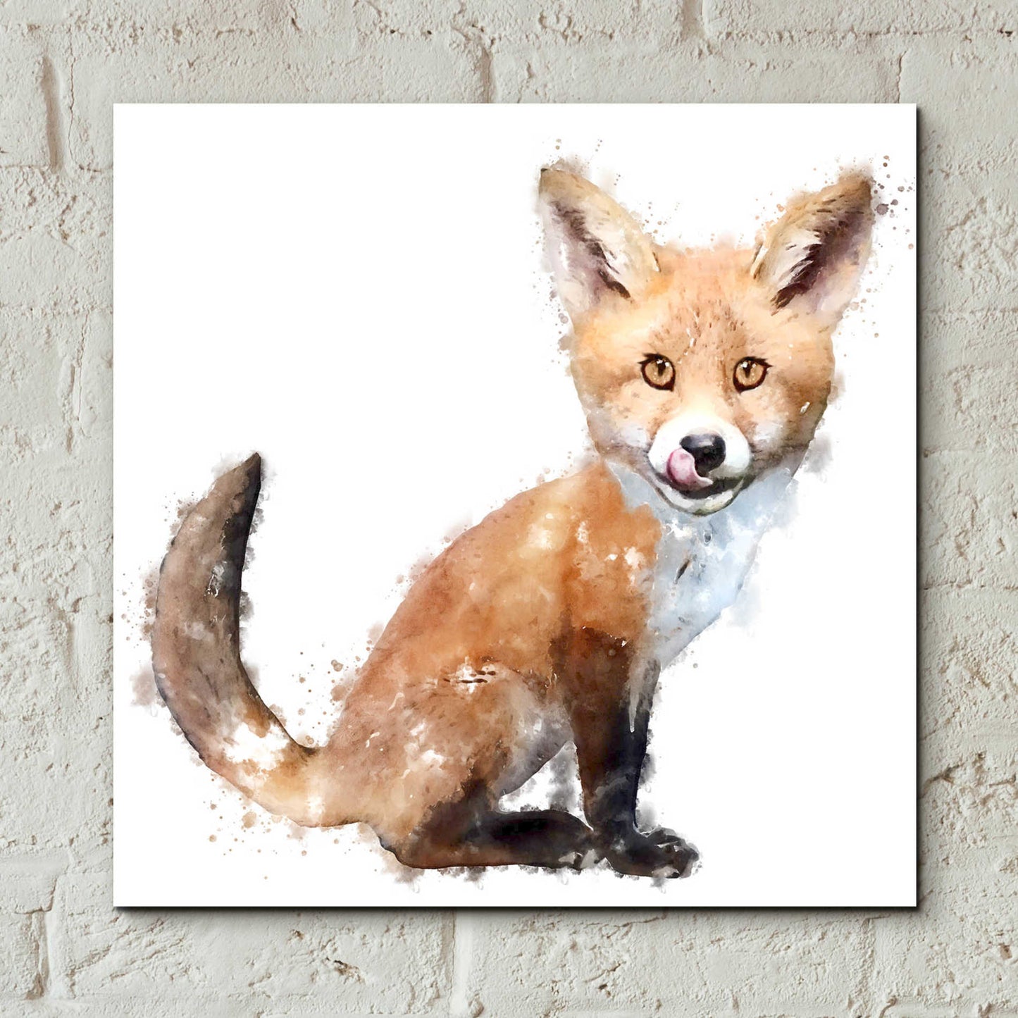 Epic Art 'Foxy Good' by Kim Curinga, Acrylic Glass Wall Art,12x12