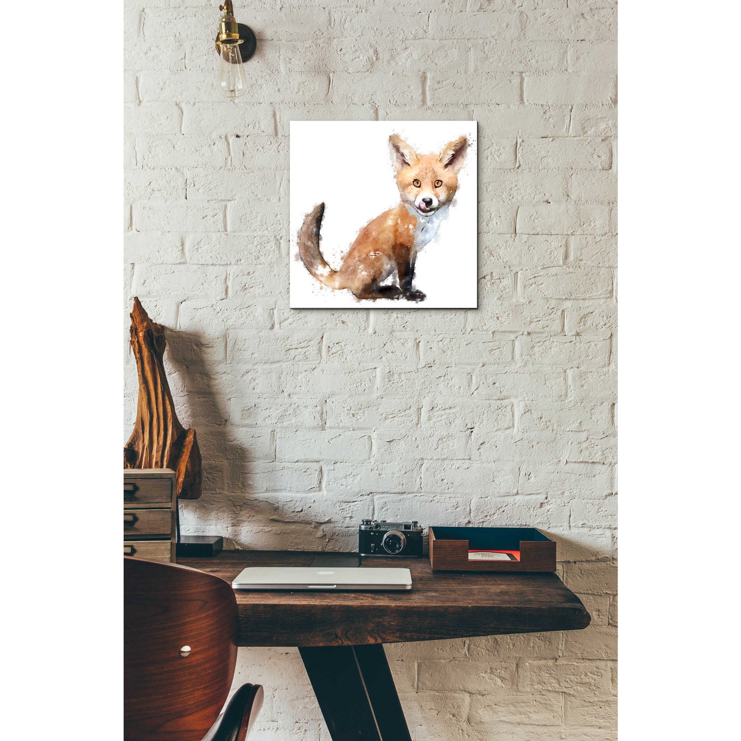 Epic Art 'Foxy Good' by Kim Curinga, Acrylic Glass Wall Art,12x12