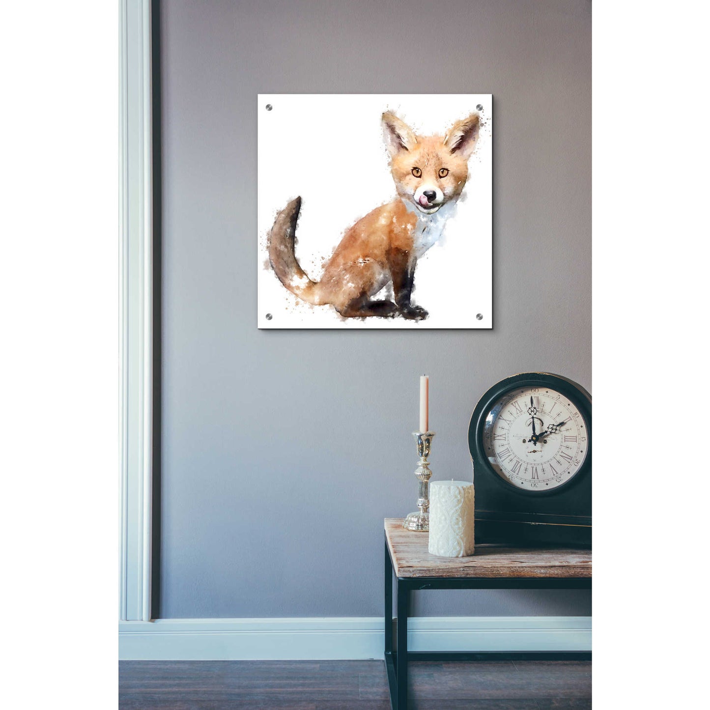 Epic Art 'Foxy Good' by Kim Curinga, Acrylic Glass Wall Art,24x24