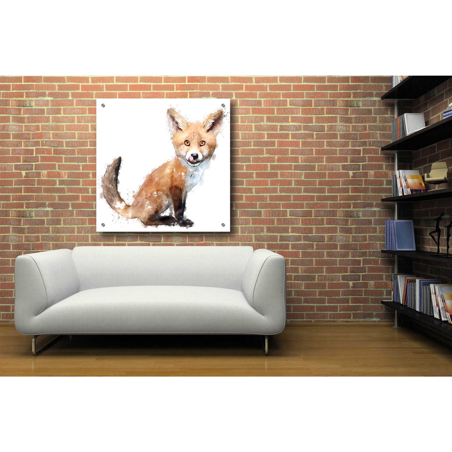 Epic Art 'Foxy Good' by Kim Curinga, Acrylic Glass Wall Art,36x36