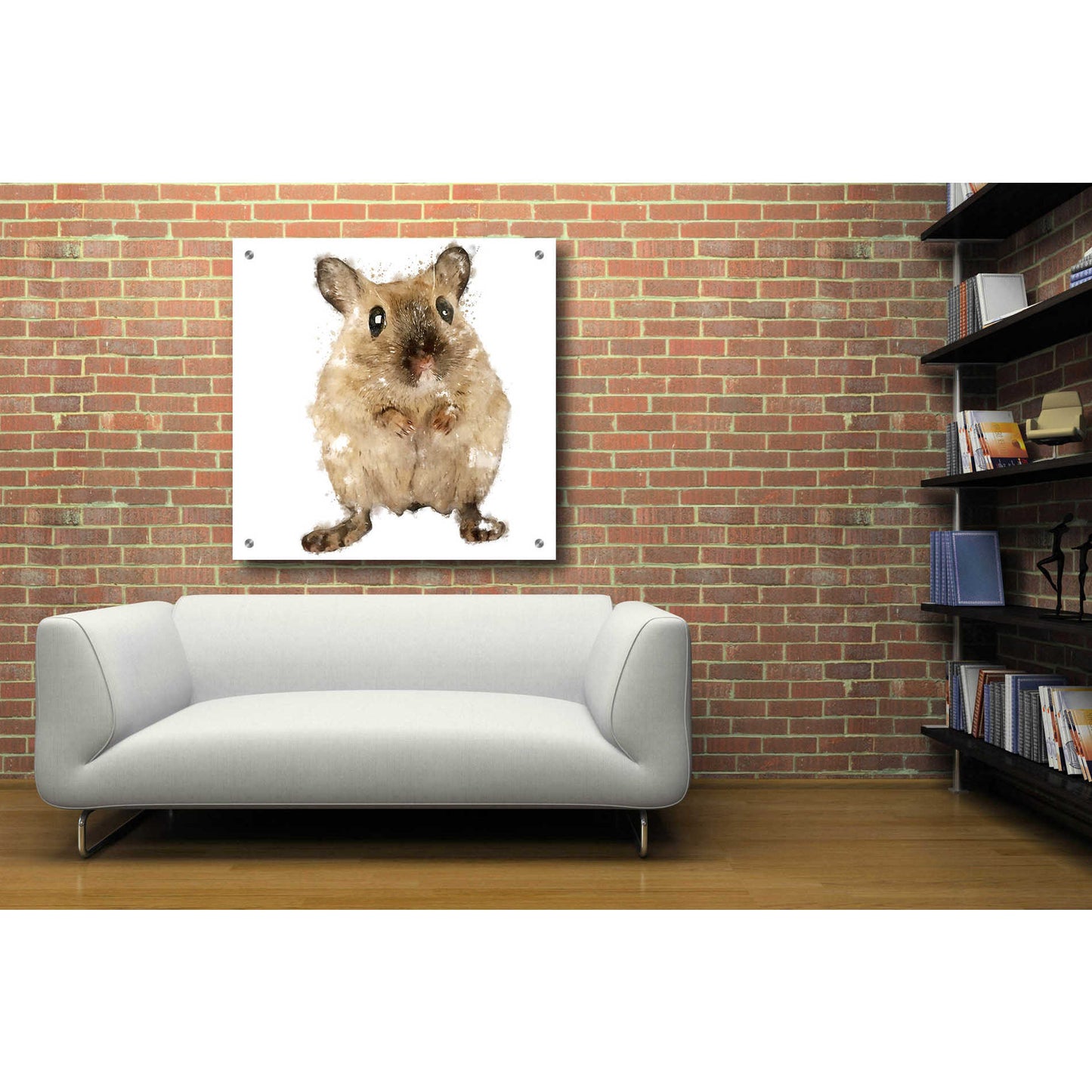 Epic Art 'Curious Mouse' by Kim Curinga, Acrylic Glass Wall Art,36x36