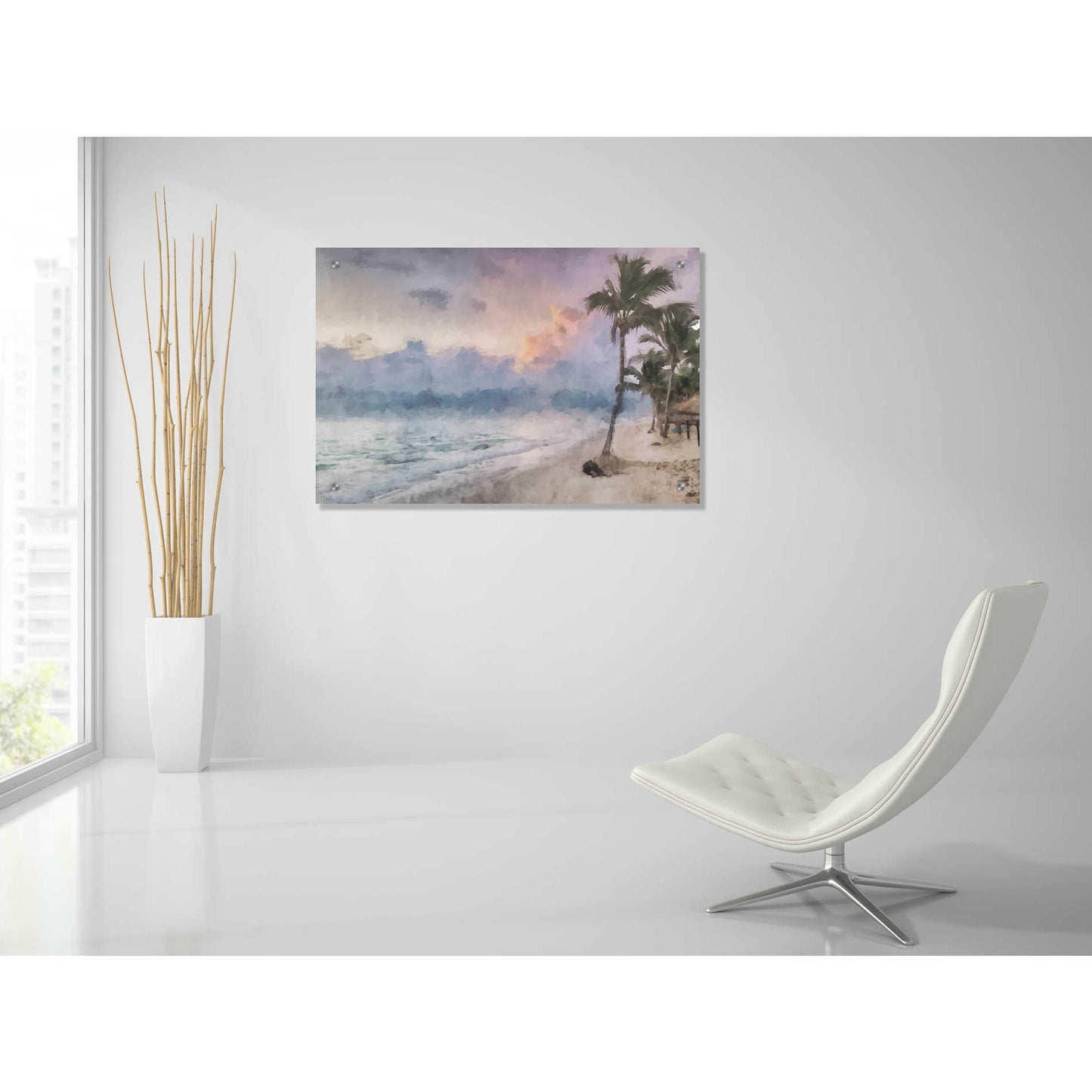 Epic Art 'Coastal Series 27' by Kim Curinga, Acrylic Glass Wall Art,36x24