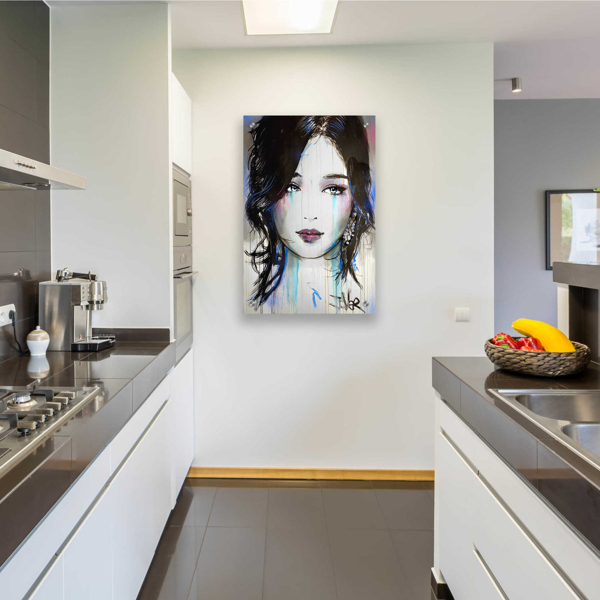 Epic Art 'Asia' by Loui Jover, Acrylic Glass Wall Art,24x36