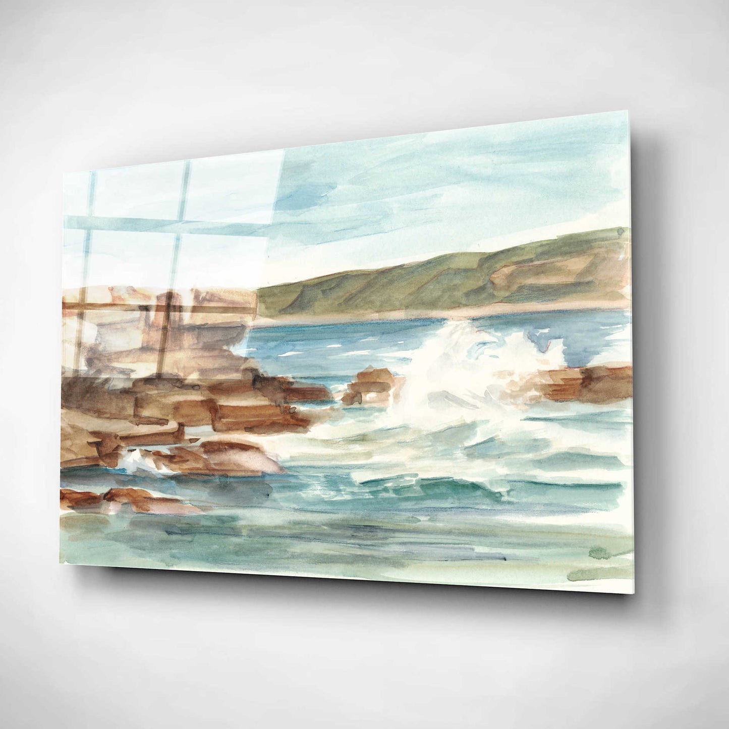 Epic Art "Coastal Watercolor III" by Ethan Harper, Acrylic Glass Wall Art,16x12