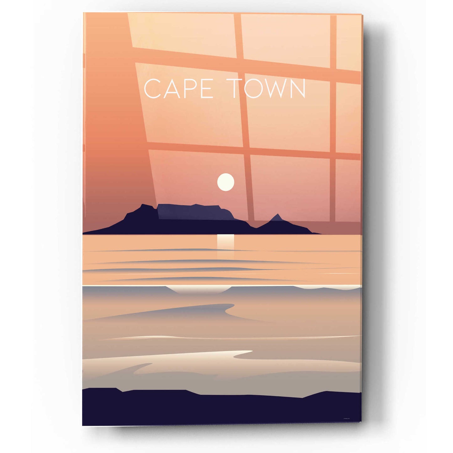 Epic Art 'Cape Town' by Arctic Frame, Acrylic Glass Wall Art,12x16