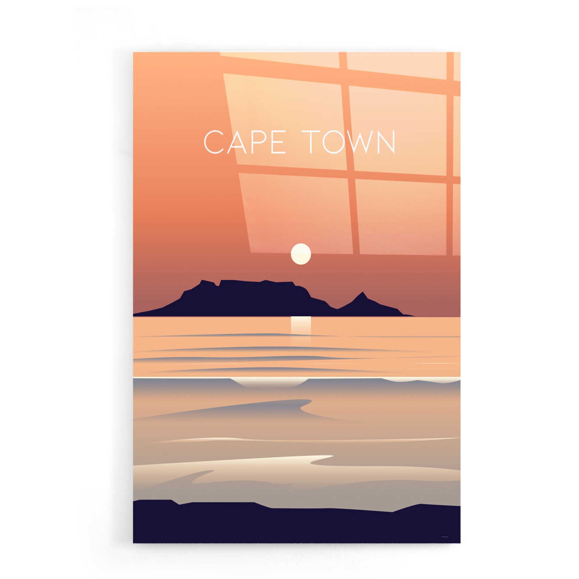 Epic Art 'Cape Town' by Arctic Frame, Acrylic Glass Wall Art,16x24