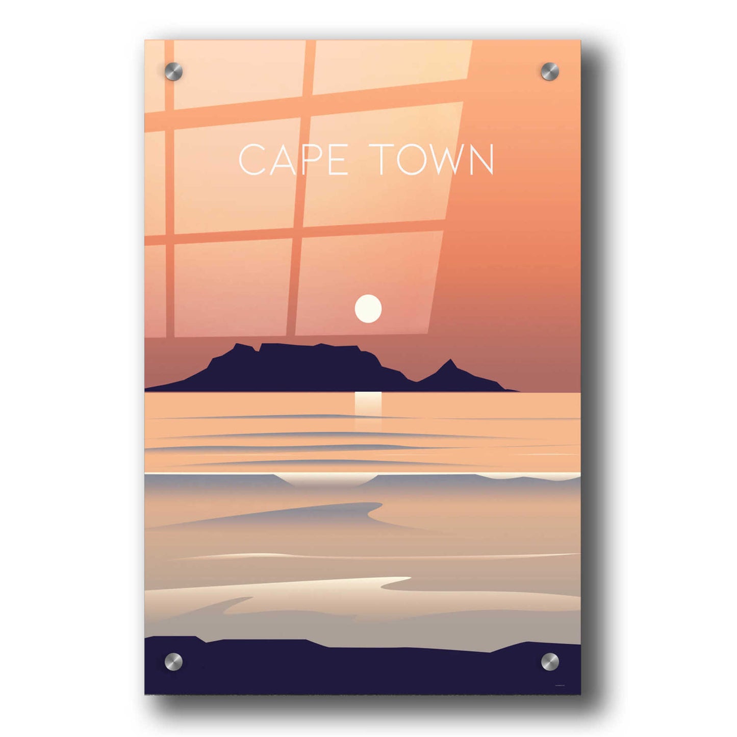 Epic Art 'Cape Town' by Arctic Frame, Acrylic Glass Wall Art,24x36