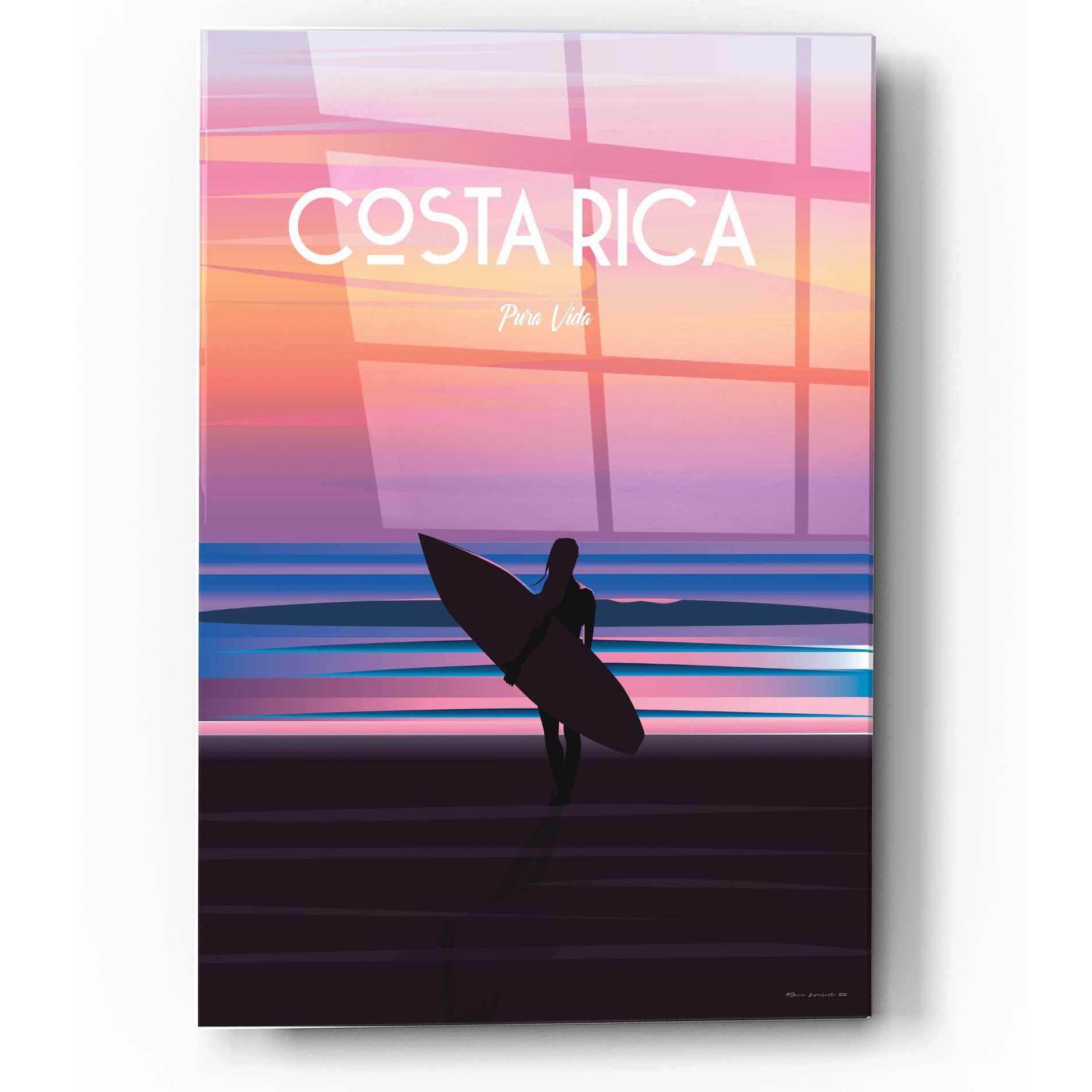 Epic Art 'Costa Rica' by Arctic Frame, Acrylic Glass Wall Art,12x16