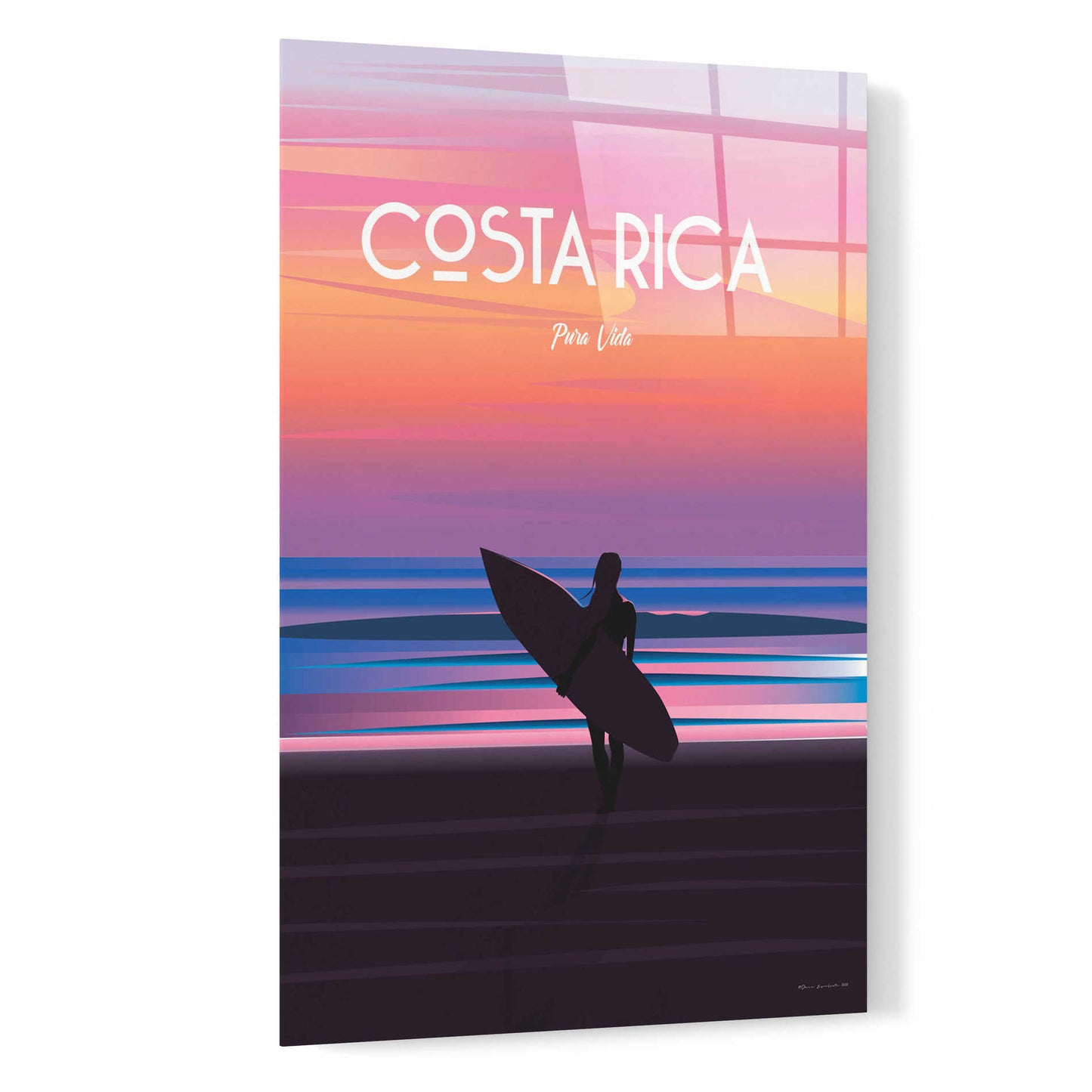 Epic Art 'Costa Rica' by Arctic Frame, Acrylic Glass Wall Art,16x24