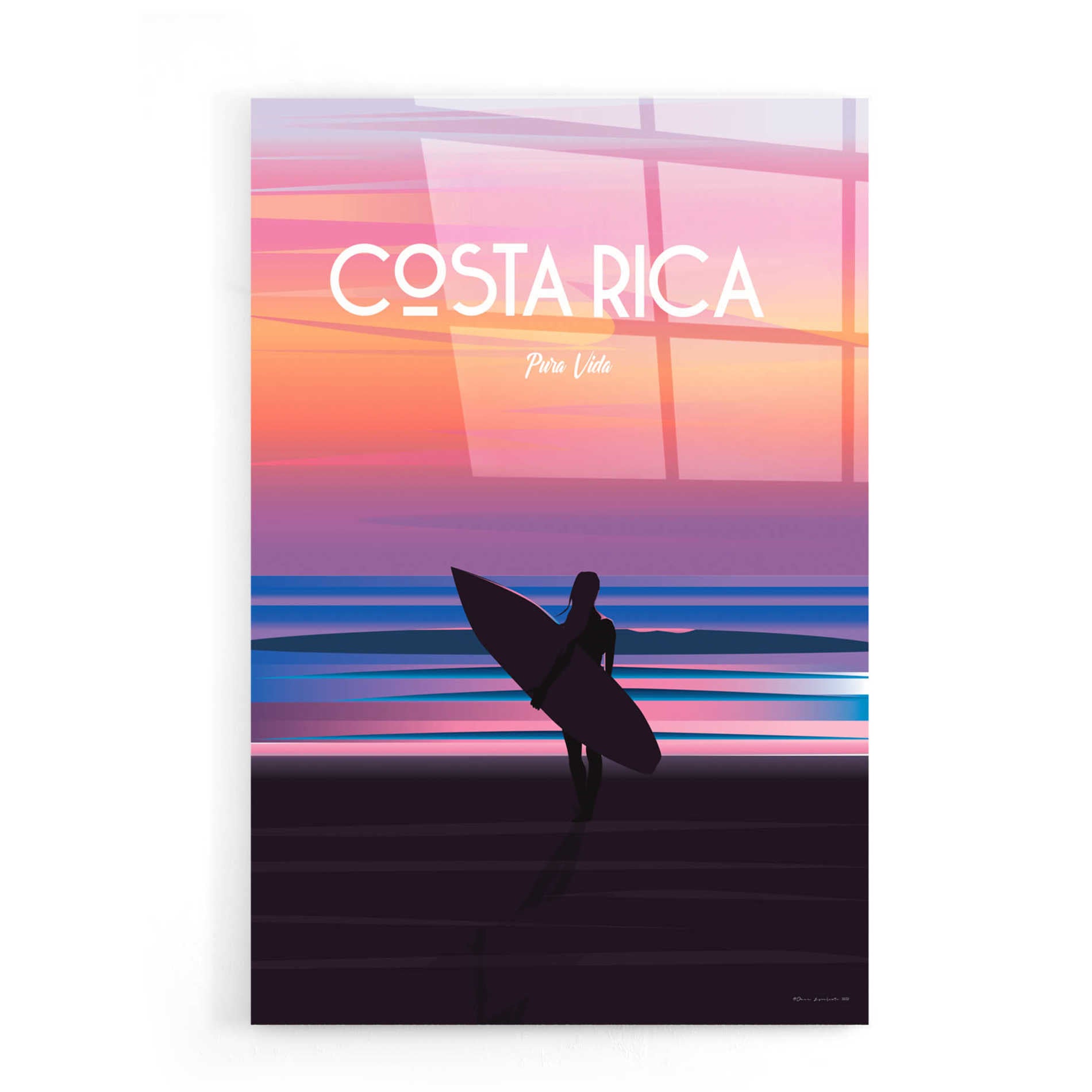 Epic Art 'Costa Rica' by Arctic Frame, Acrylic Glass Wall Art,16x24