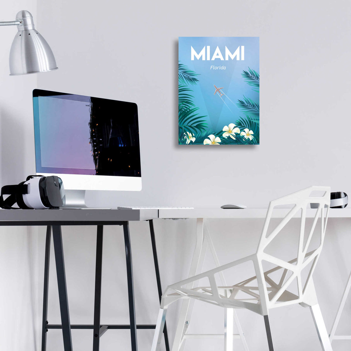 Epic Art 'Miami' by Arctic Frame, Acrylic Glass Wall Art,12x16