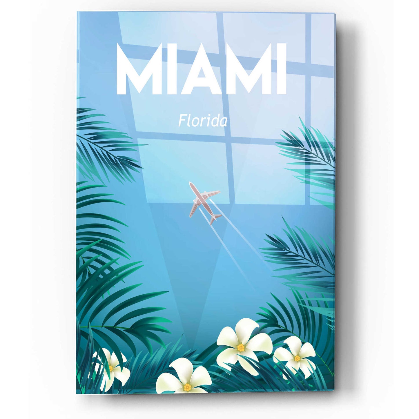 Epic Art 'Miami' by Arctic Frame, Acrylic Glass Wall Art,12x16