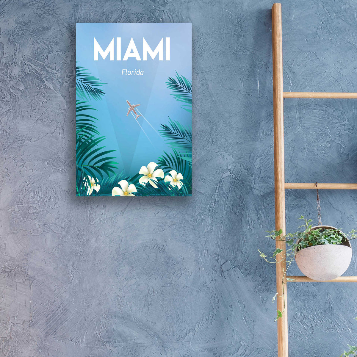 Epic Art 'Miami' by Arctic Frame, Acrylic Glass Wall Art,16x24