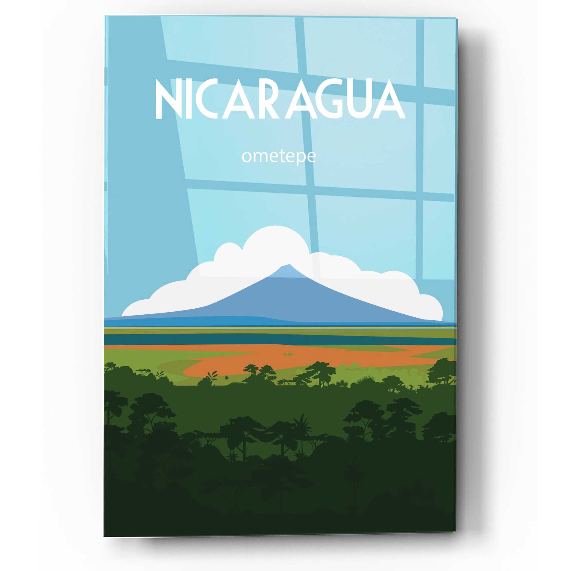 Epic Art 'Nicaragua' by Arctic Frame, Acrylic Glass Wall Art,12x16