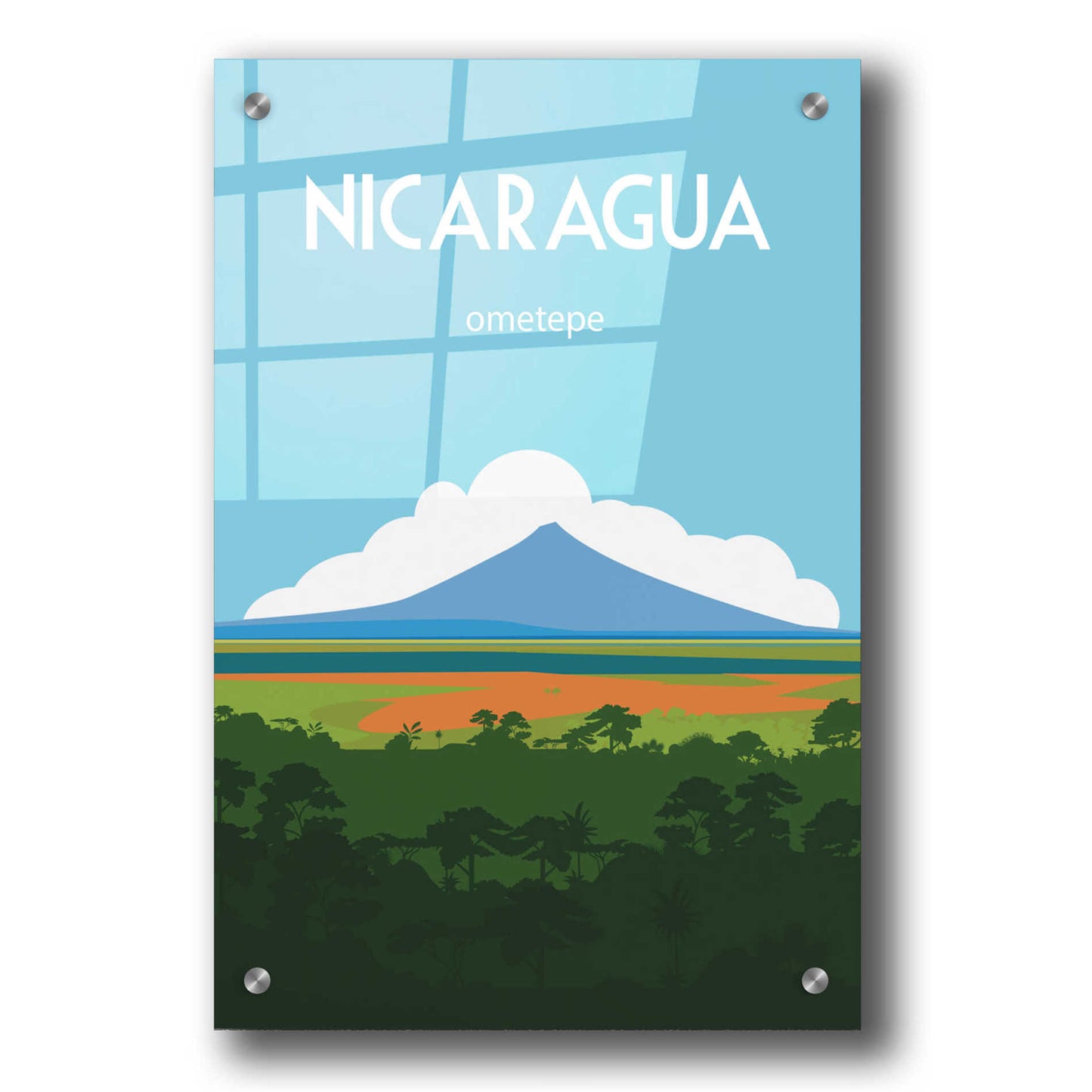 Epic Art 'Nicaragua' by Arctic Frame, Acrylic Glass Wall Art,24x36