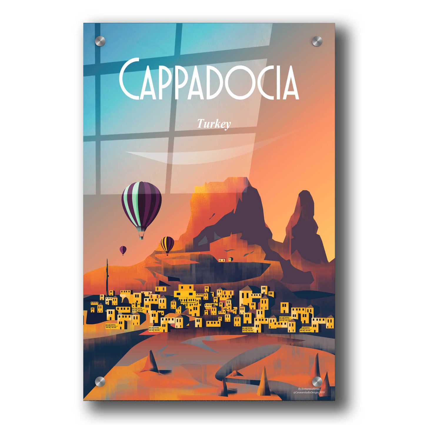 Epic Art 'Cappadocia Turkey' by Arctic Frame, Acrylic Glass Wall Art,24x36