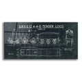 Epic Art 'Train Blueprint II' by Wild Apple Portfolio, Acrylic Glass Wall Art,Secret_Comments_Retailing__c
