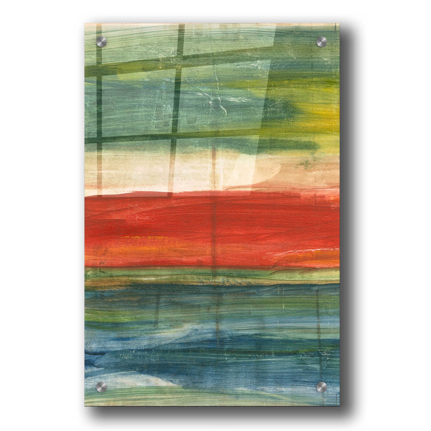 Epic Art "Vibrant Abstract II" by Ethan Harper, Acrylic Glass Wall Art,24x36