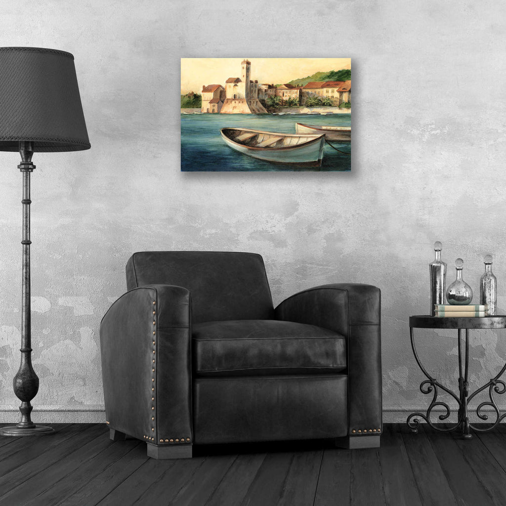 Epic Art "Mediterranean Harbor II" by Ethan Harper, Acrylic Glass Wall Art,24x16