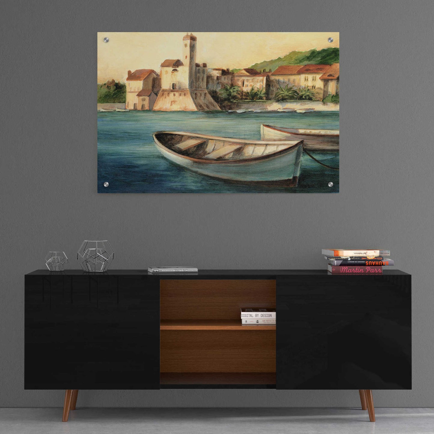 Epic Art "Mediterranean Harbor II" by Ethan Harper, Acrylic Glass Wall Art,36x24