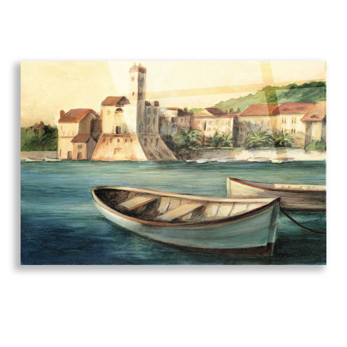 Epic Art "Mediterranean Harbor II" by Ethan Harper, Acrylic Glass Wall Art