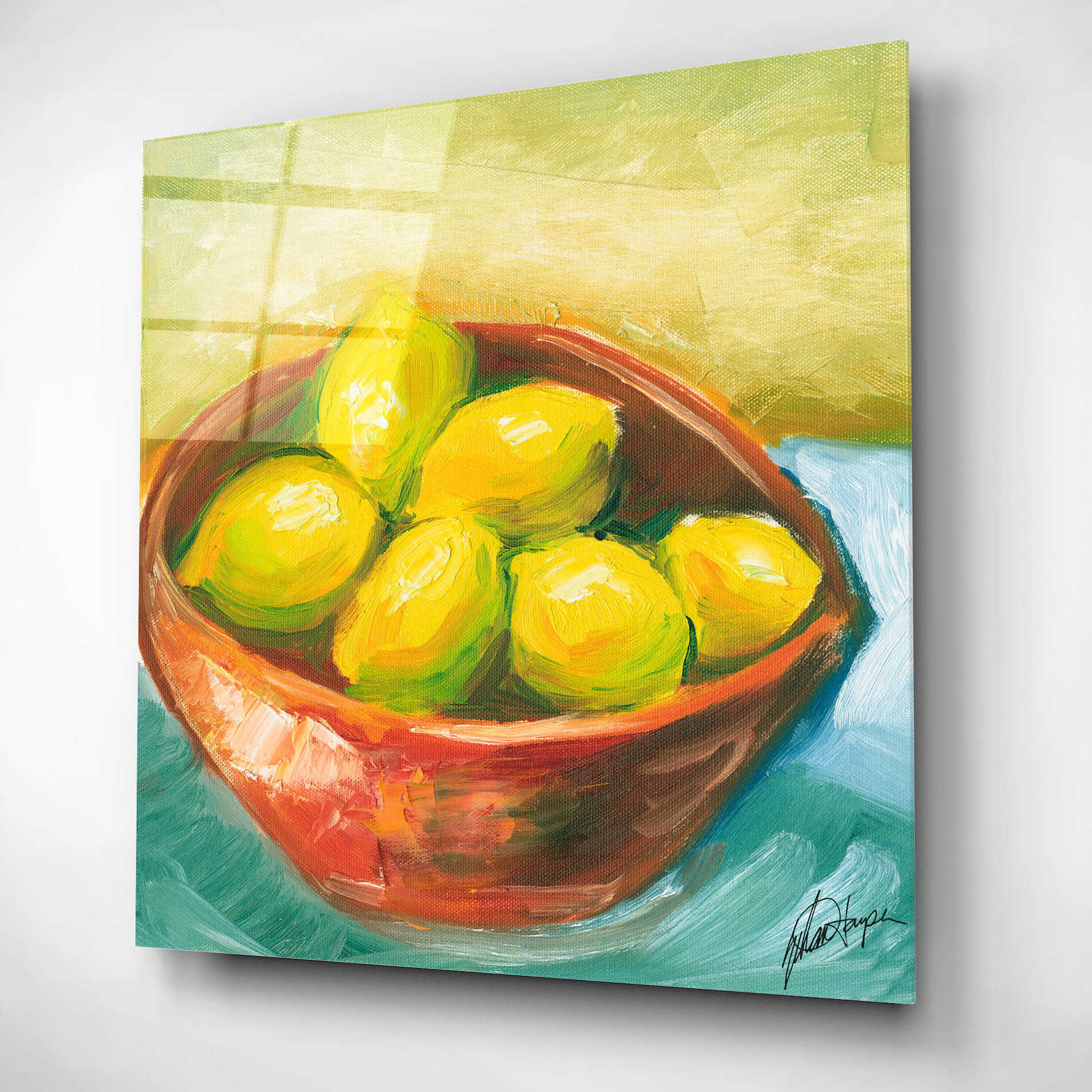 Epic Art "Bowl of Fruit IV" by Ethan Harper, Acrylic Glass Wall Art,12x12
