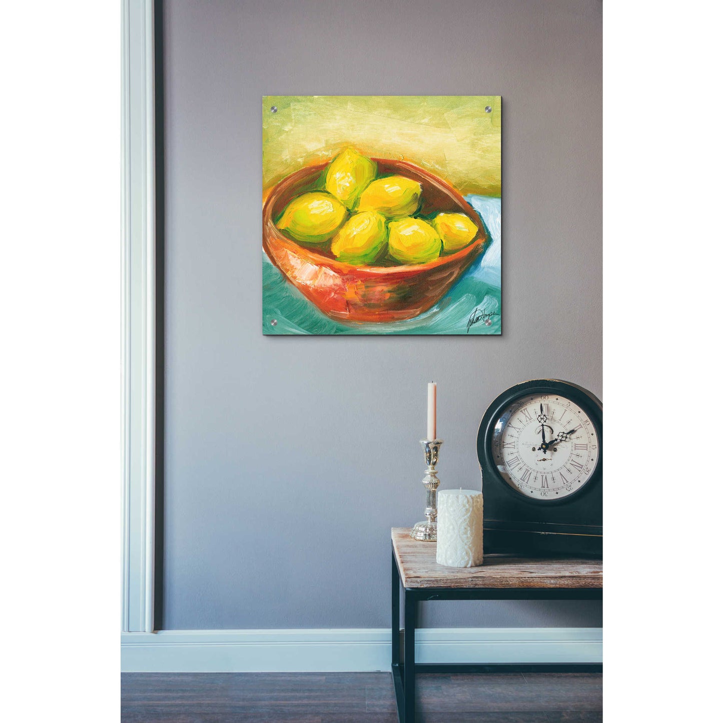 Epic Art "Bowl of Fruit IV" by Ethan Harper, Acrylic Glass Wall Art,24x24